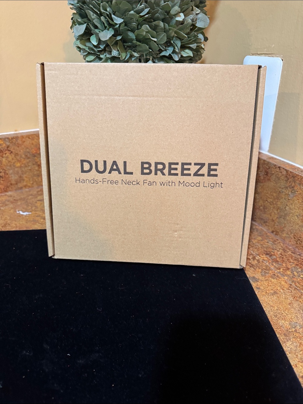 Dual Breeze Hands-Free Neck Fan - Brown Box